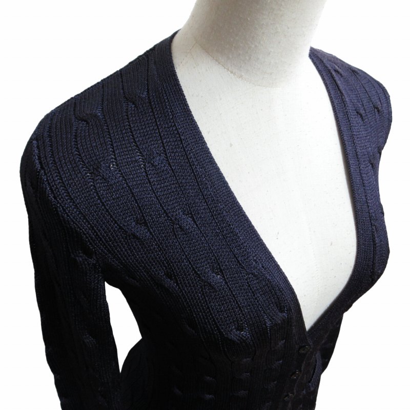 Ralph Lauren Black Labelシルクカーディガン Ralph Lauren Black Labelシルクカーディガン