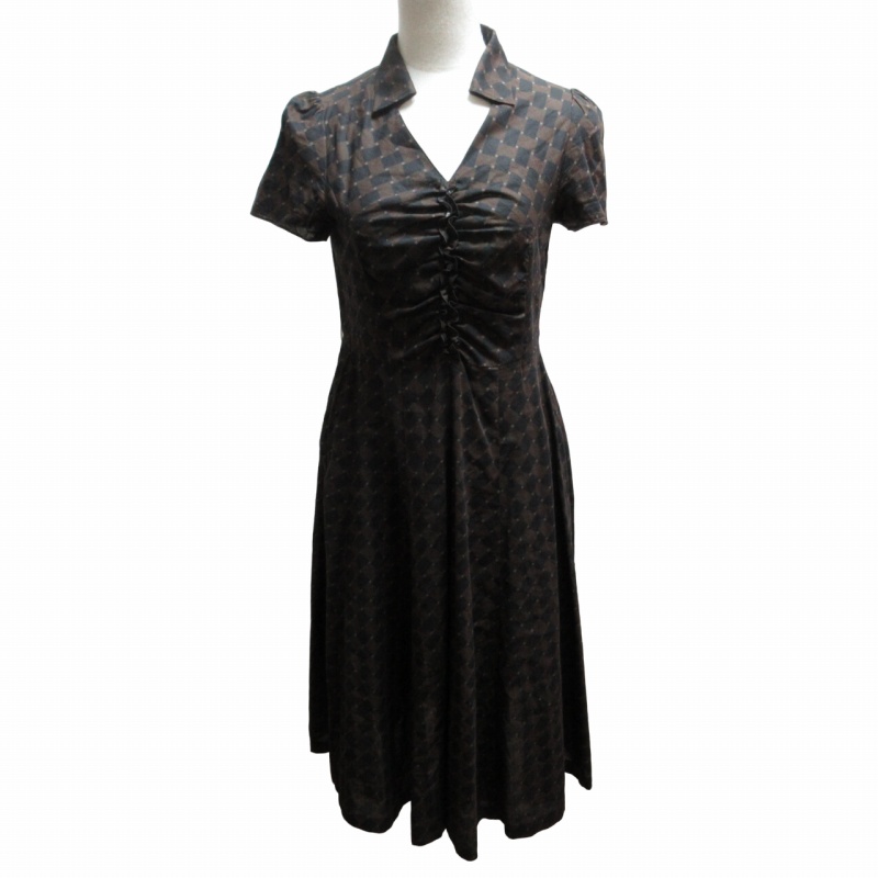 Burberry ブラックワンピース BURBERRY ブラック チェック柄