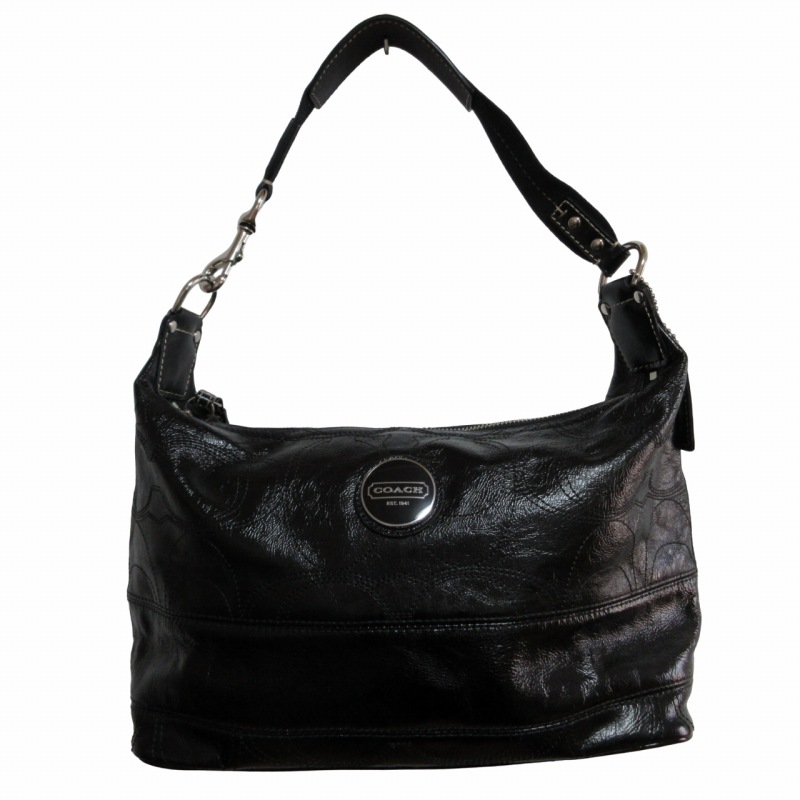 コーチ COACH エナメルレザー ワンショルダーバッグ ハンドバック 