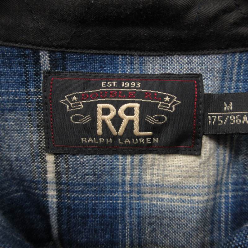 RRL オンブレチェックシャツ 175/96A Double RL ダブルアールエル RRL