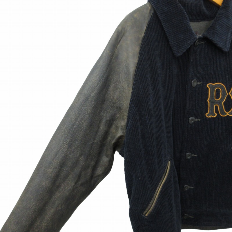 X*X様 RRL バーシティスタジャン ネイビー L X*X様 RRL バーシティ