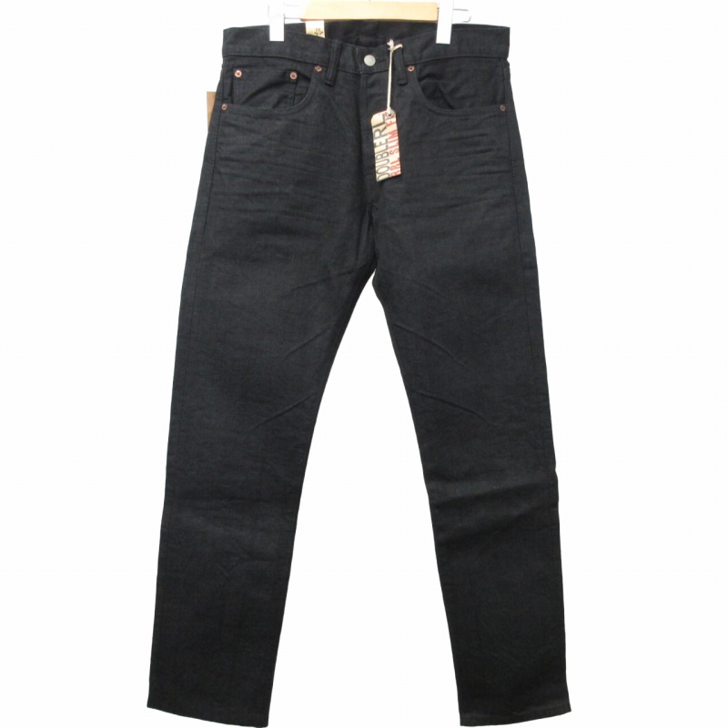RRL ブラックデニム32×32 太ストレート美品 RRL “Low Straight New Black On Black” 32 ブラック 黒 デニム