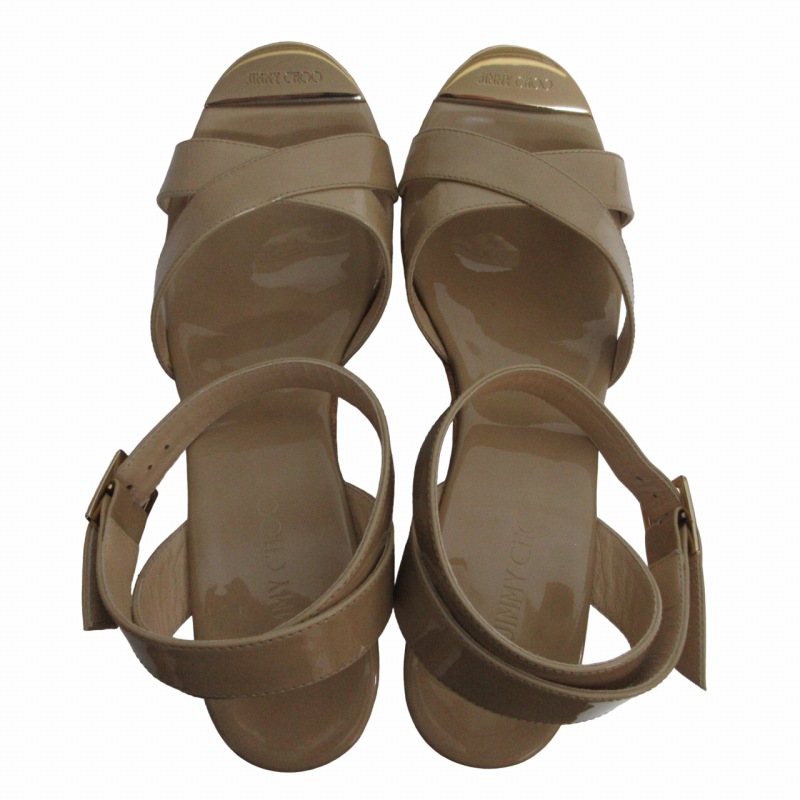 未使用品 ジミーチュウ JIMMY CHOO 新品同様 コルクサンダル 