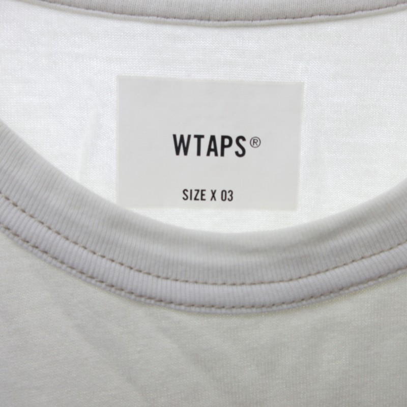 ダブルタップス WTAPS Tシャツ カットソー 刺繍 ワンポイントロゴ 半袖 