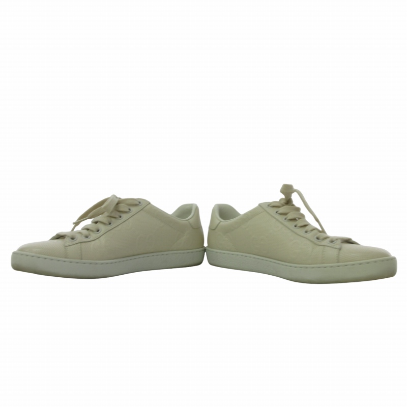 グッチ GUCCI 美品 Ace GG Embossed GG柄 レザー スニーカー