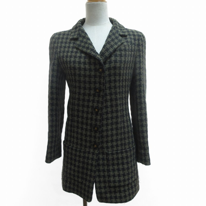 シャネル CHANEL BOUTIQUE 美品 ヴィンテージ 95AW ミックスツイード  