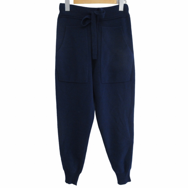 ドゥロワー Drawer ウールカシミヤ12G ニットパンツ イージーパンツ  