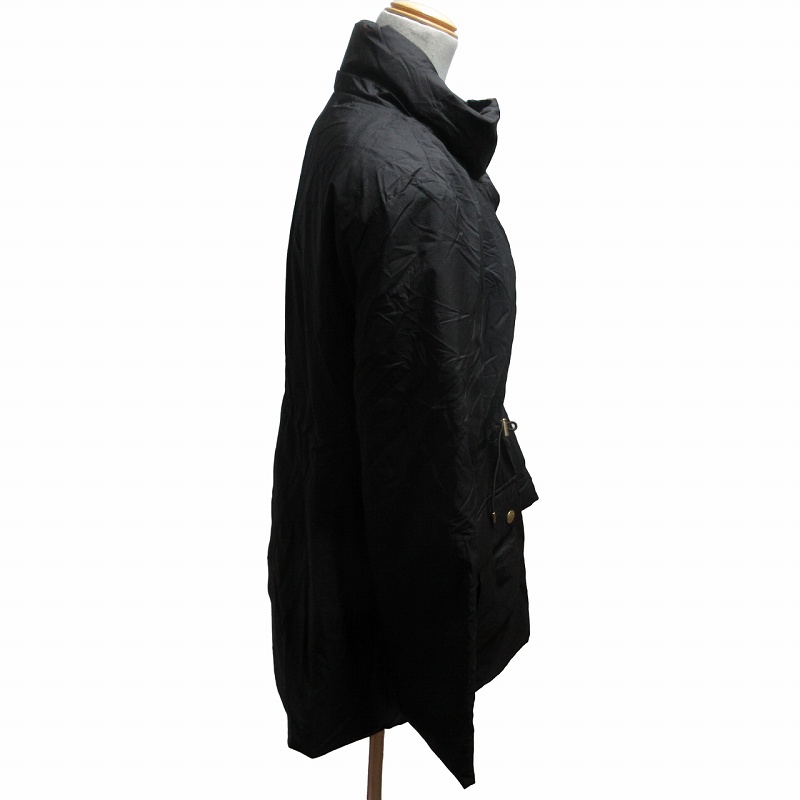 美品 LEONARD ナイロンコート 雨天用 Aライン ブラック Lサイズ
