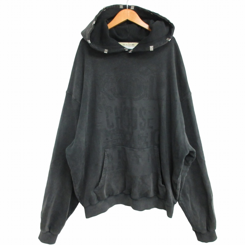 アリクス ALYX 美品 23AW OVERSIZED MARK FLOOD HOODIE フーディー 