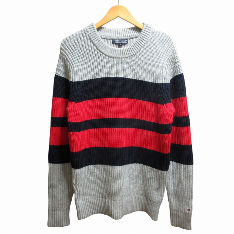 トミーヒルフィガー TOMMY HILFIGER ローゲージニット ボーダー 