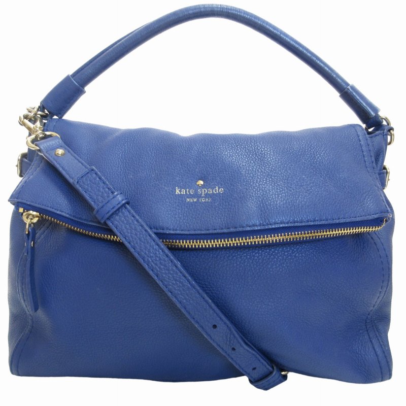 ケイトスペード 2wayバッグ ブルー ケイトスペード KATE SPADE レザー  