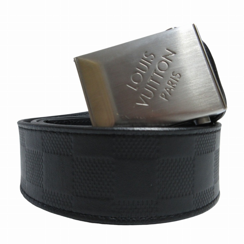 LOUIS VUITTON/ルイヴィトン ダミエ LVバックル スエードレザー M6875