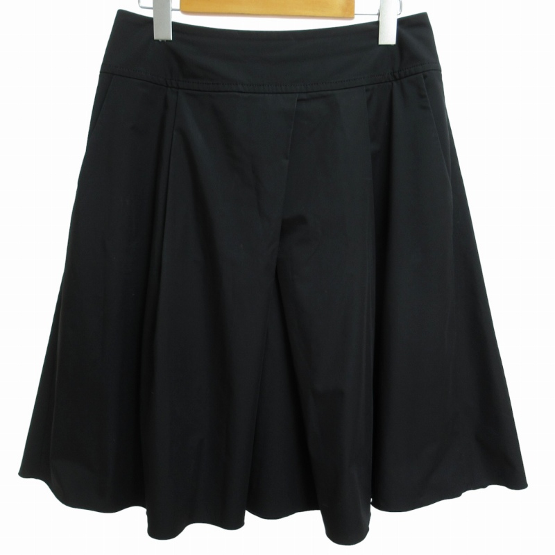 フォクシーニューヨーク FOXEY NEW YORK フレアスカート ひざ丈 黒  