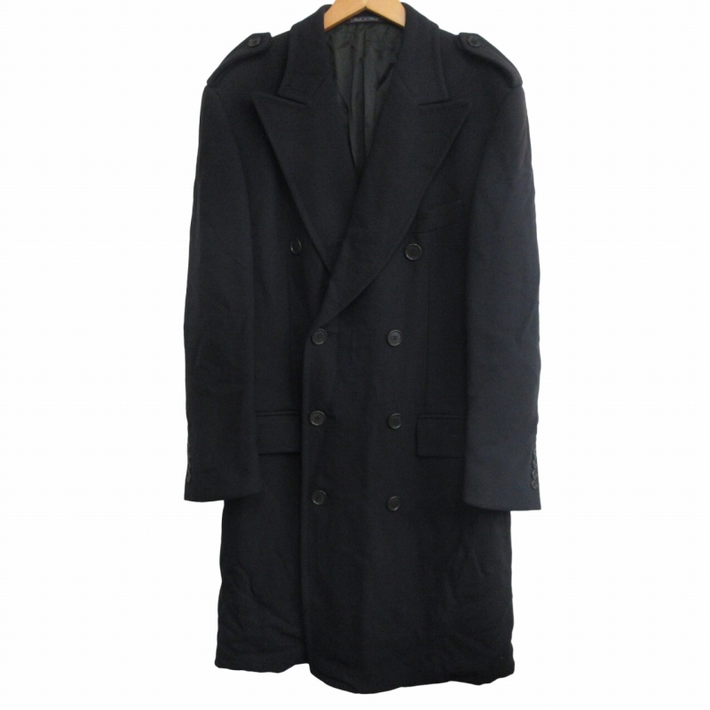 グッチ GUCCI ヴィンテージ ウール混 ダブルブレストチェスターコート  