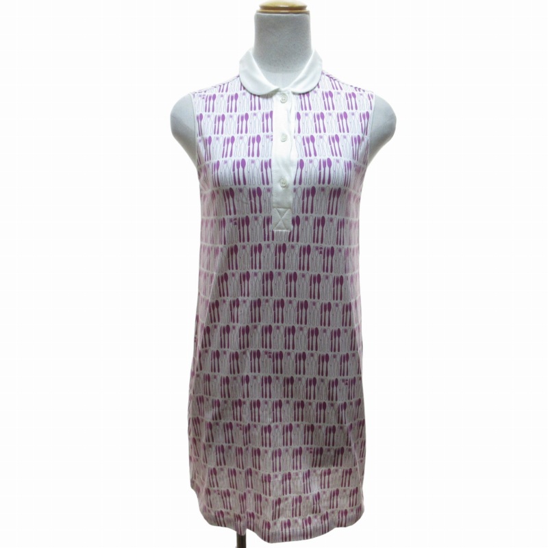 未使用品 ピッコーネ PICONE タグ付 ワンピース ドレス カラトリー柄  