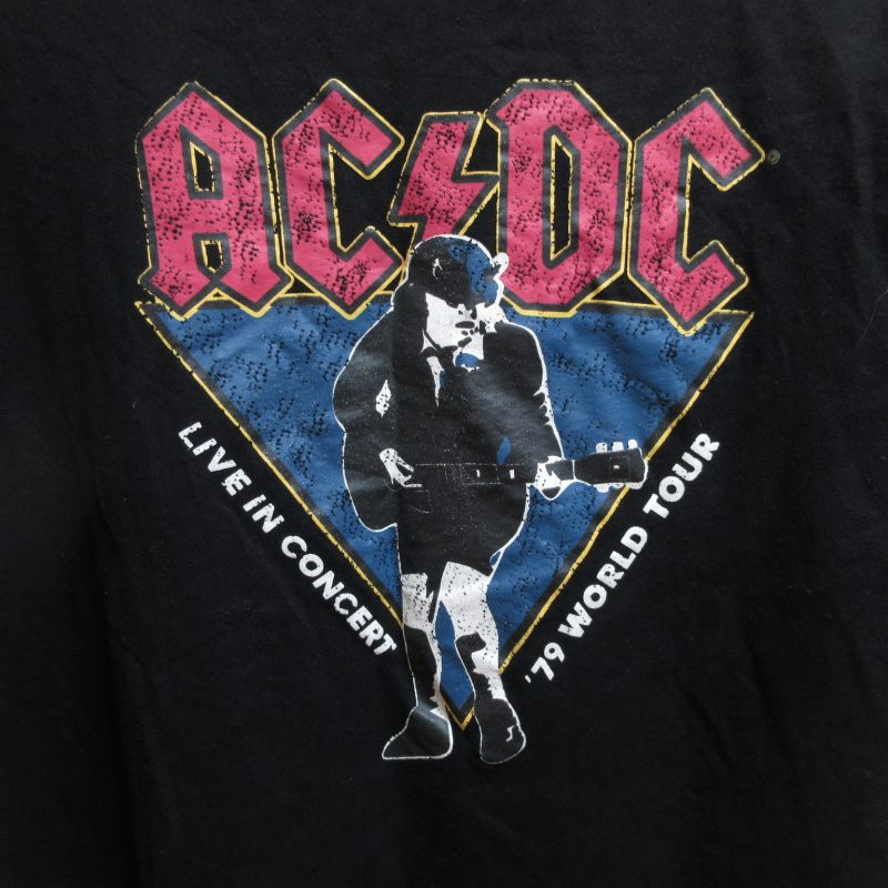 AKMK 奈斯 AC/DC バンドTシャツ ロック カットソー 半袖