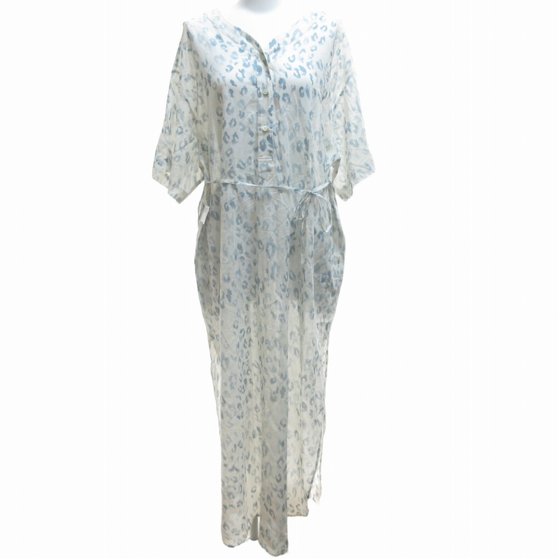 未使用品 ライト WRYHT タグ付 23SS SLIT NECK PAJAMA DRESS AZUR  