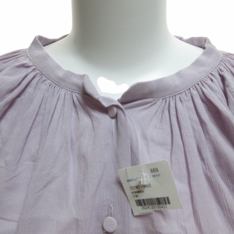 未使用品 WRYHT ライト タグ付き 22SS GATHERED SLEEVE FOLK TOP 