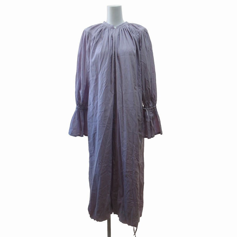 未使用品 WRYHT ライト タグ付き 22SS GATHERED SLEEVE FOLK DRESS 