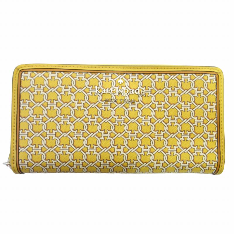 ケイトスペード KATE SPADE 美品 レザー長財布 ウォレット リンク 