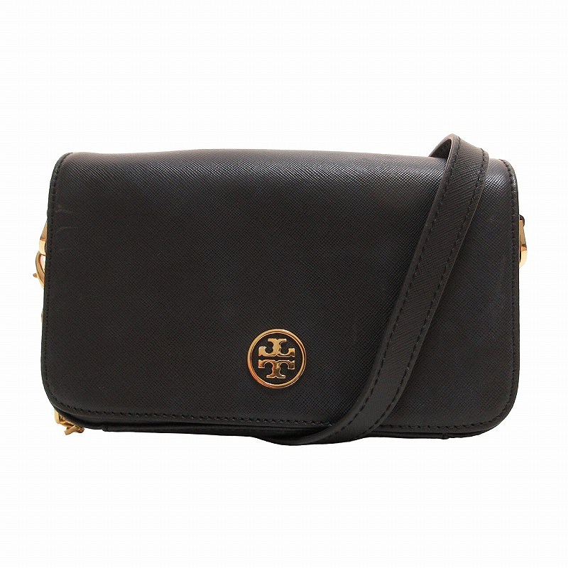 トリーバーチ TORY BURCH 美品 サフィアーノ レザー ショルダーバッグ 
