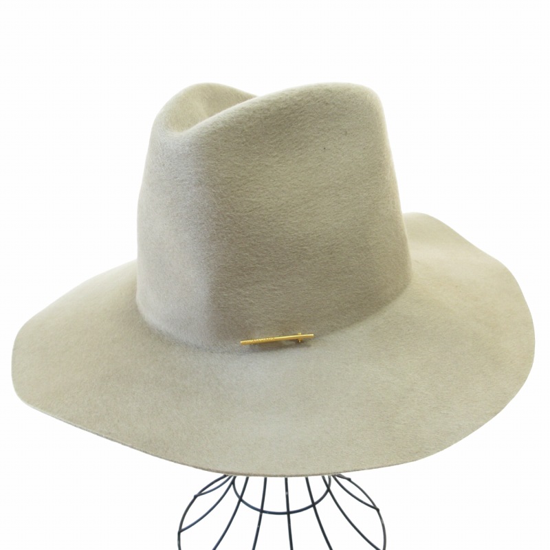 【新品タグ付】Janessa Leoné RILEY ウールハット M USA JANESSA LEONE/ジャネッサ レオン】RILEY ハット（ハット