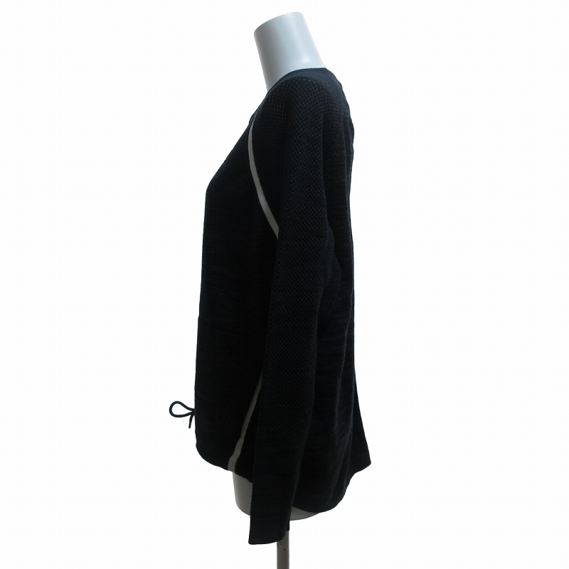 ナイキ NIKE Tech Sweater メッシュカットソー Tシャツ 長袖 黒 