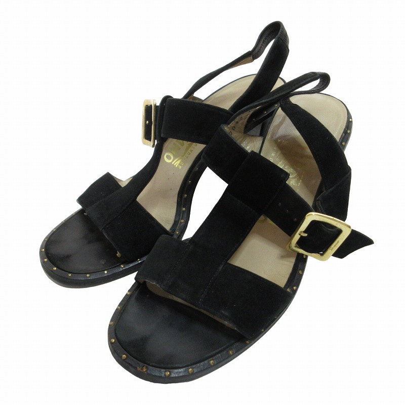 サルヴァトーレフェラガモ Salvatore Ferragamo レザー Tストラップ  