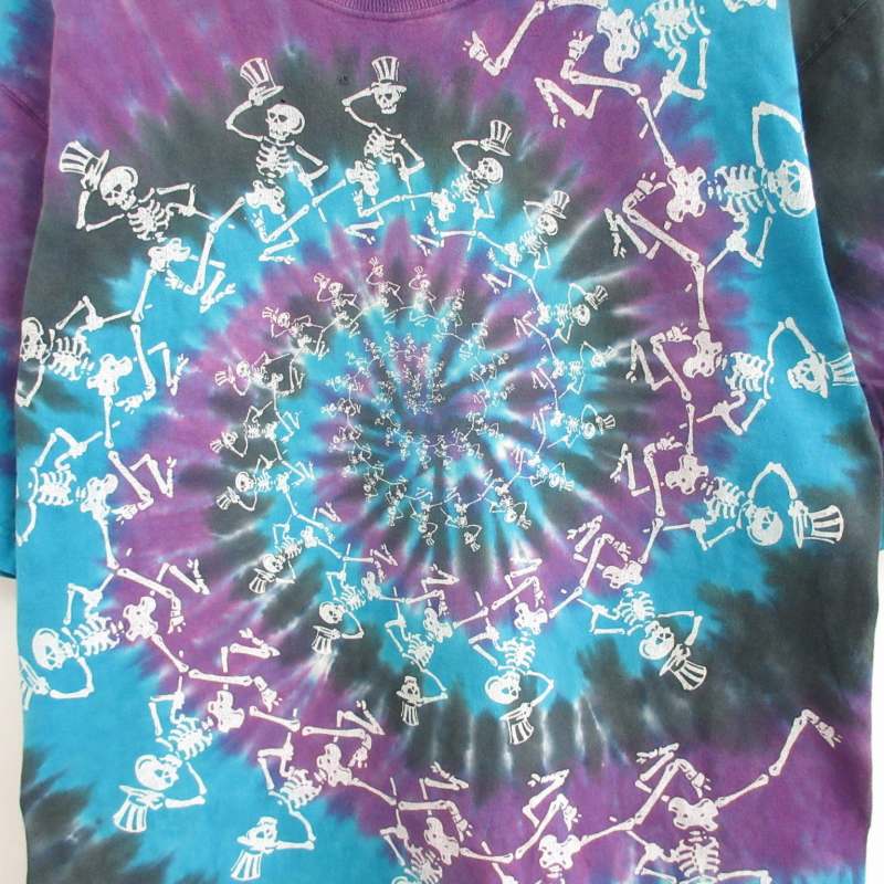 グレイトフルデッド　タイダイ　ロンT リキッドブルー NEW(新品)リキッドブルー GRETEFULDEAD グレイトフルデッド
