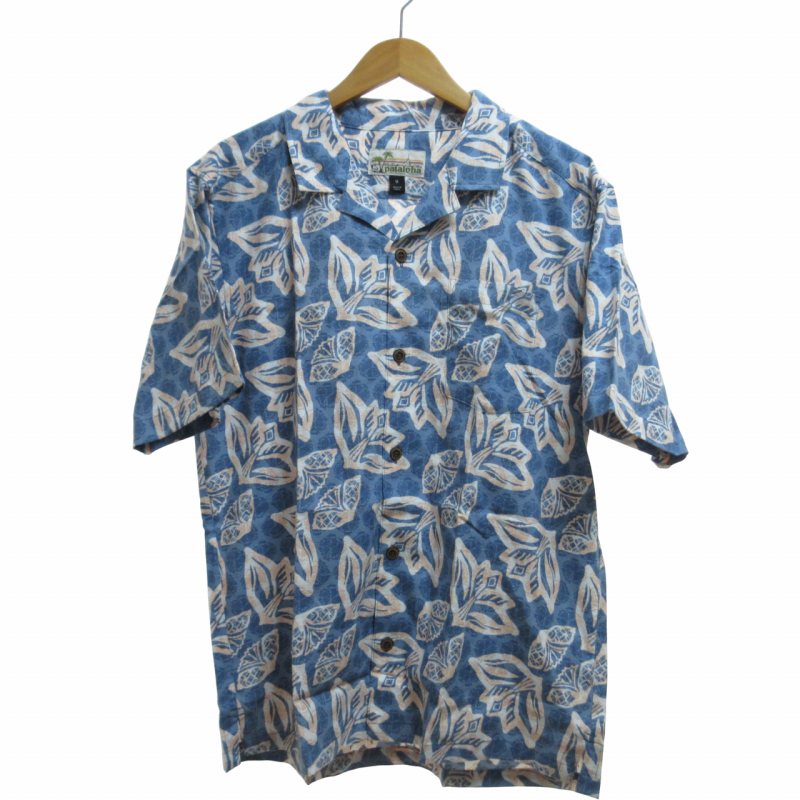 【入手困難!!】パタゴニア ✈︎総柄シャツ パタロハ アロハシャツ 一点物 80年代 パタゴニア パタロハ 総柄 魚柄 オープンカラー 開襟