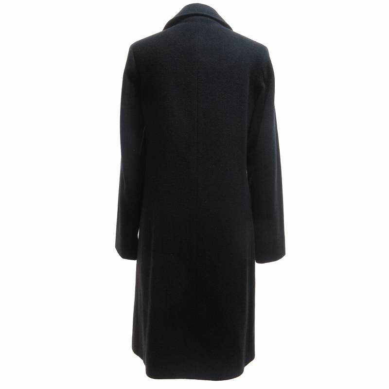 黒 ウールロングコート XSサイズ