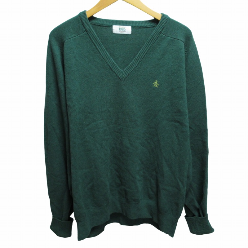 【早割10%off】マンシングウェア Grand Slam セーター 刺繍 MANSING WEAR Grand -Slam ウール ポロニット マンシング