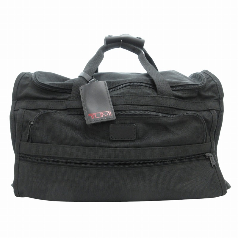 TUMI ボストンバッグ 2WAY ナイロン×レザー 南京錠