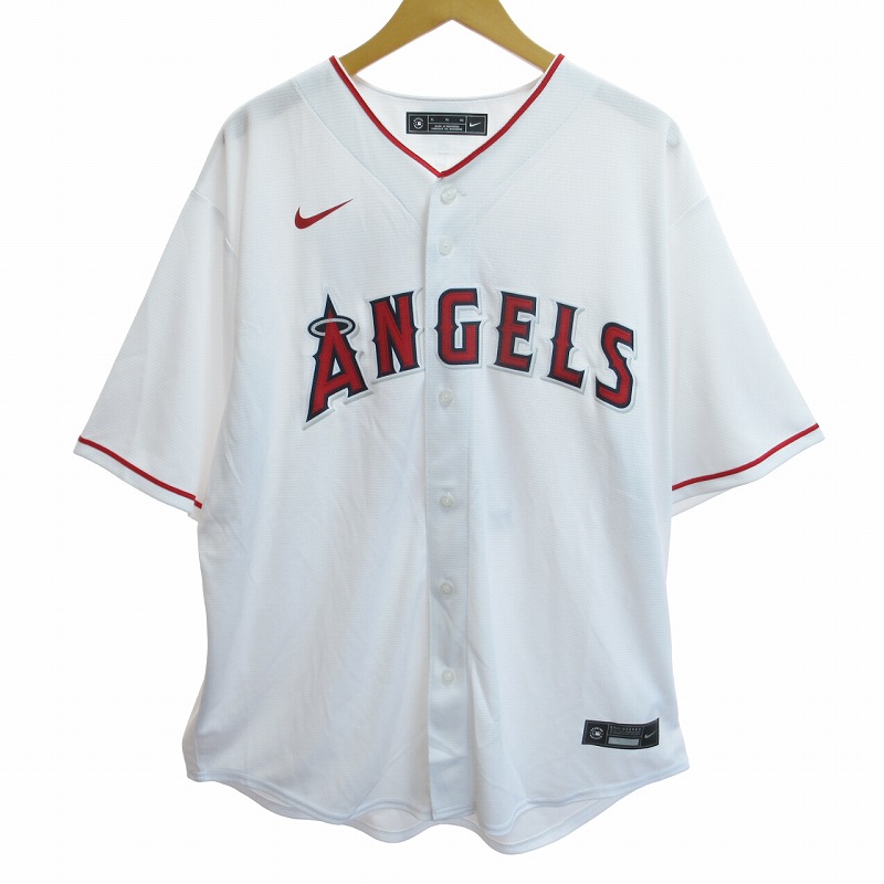 NIKE - 美品 NIKE ナイキ ロサンゼルスエンゼルス 17 大谷翔平選手 オフィシャルレプリカジャージユニフォーム M ポリエステル100％ 半袖 MLB レディース HO446A75 NIKE 美品 ナイキ ロサンゼルスエンゼルス 17 大谷翔平選手