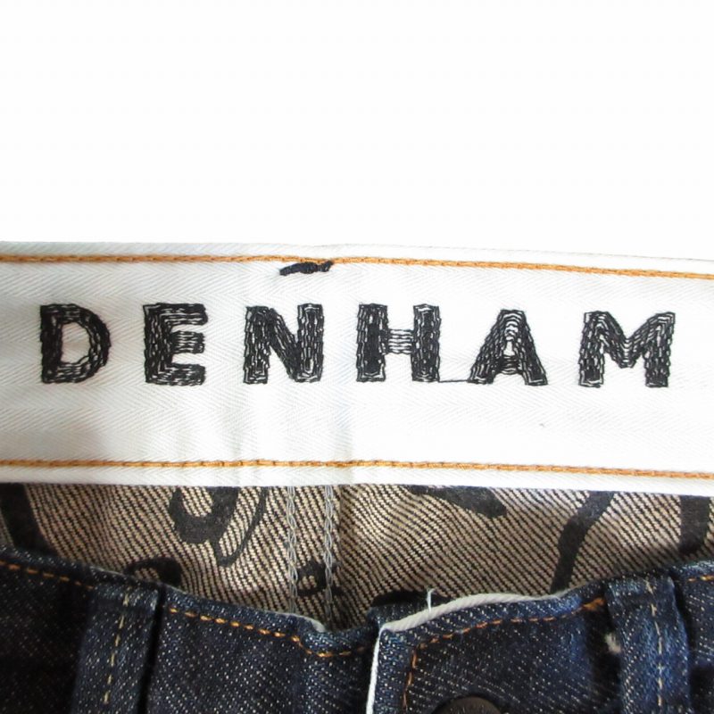 未使用品 デンハム DENHAM RAZOR デニム ジーンズ ストレート ボタン 