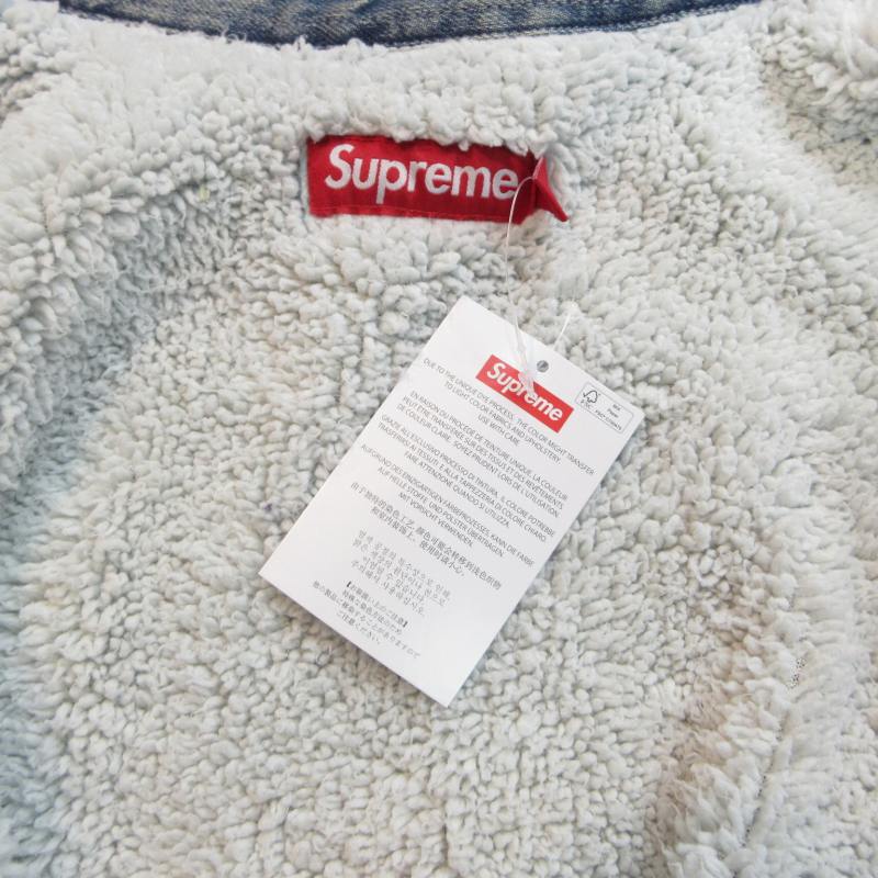 未使用品 シュプリーム SUPREME タグ付き 24FW faux shearling lined 