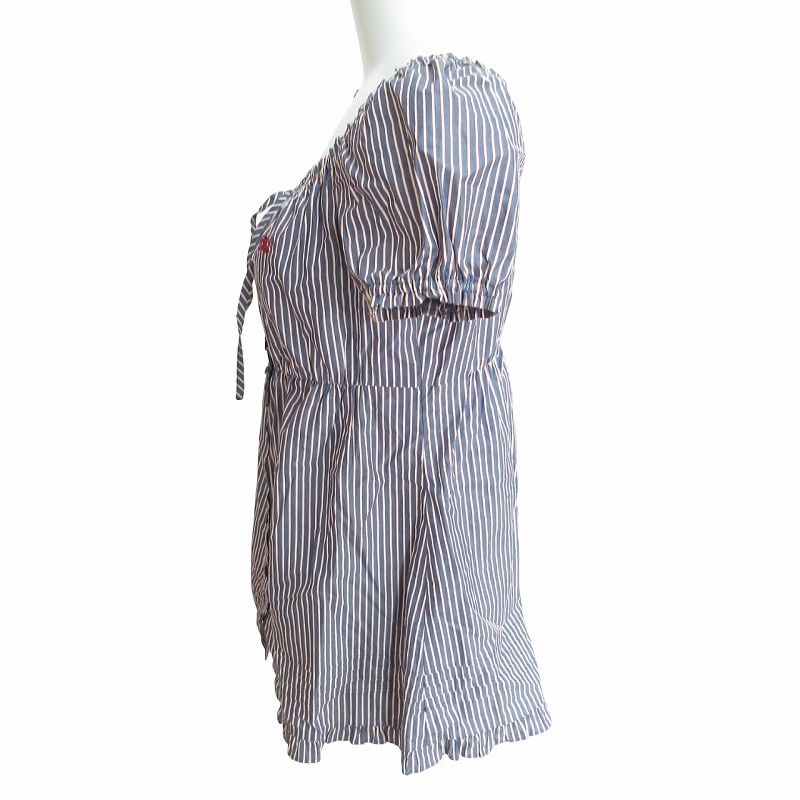 38 BURBERRY BLUE LABEL ストライプのチュニックブラウス