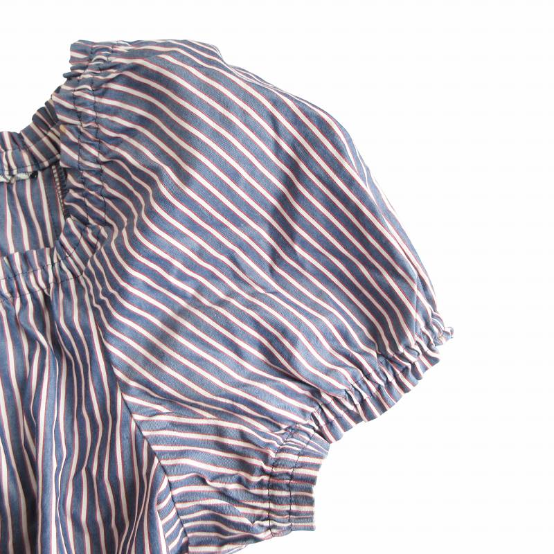 38 BURBERRY BLUE LABEL ストライプのチュニックブラウス