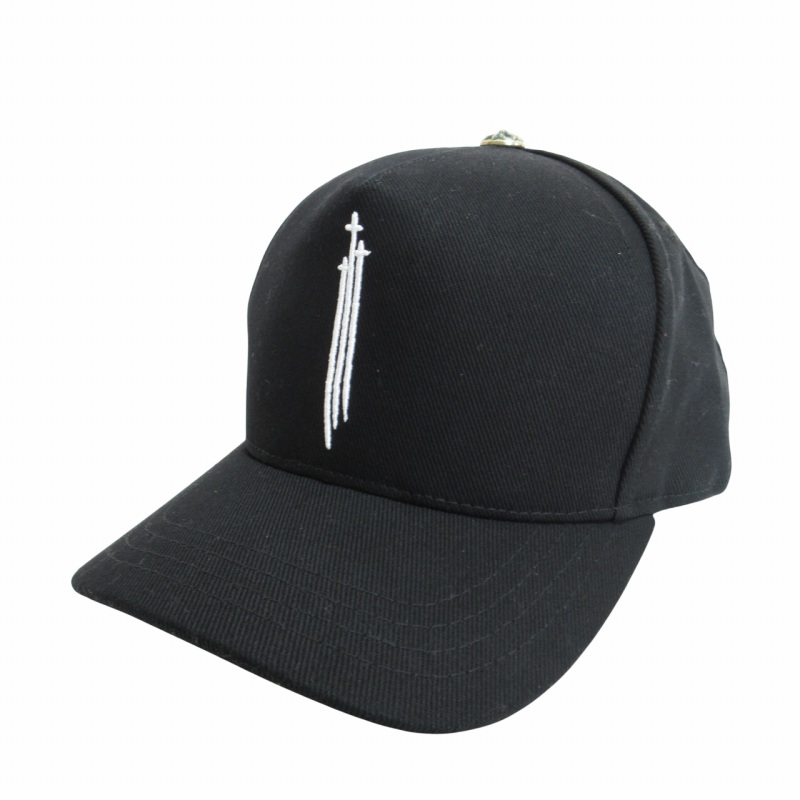 【新品】Chrome Hearts RS3 ブラック デニム キャップ SOLD！クロムハーツ ベースボール キャップ デニム RS3 クロス