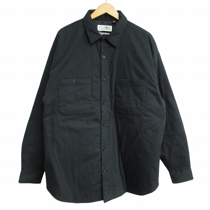 Maison Margiela 若い ブラック メンズドレスシャツ M