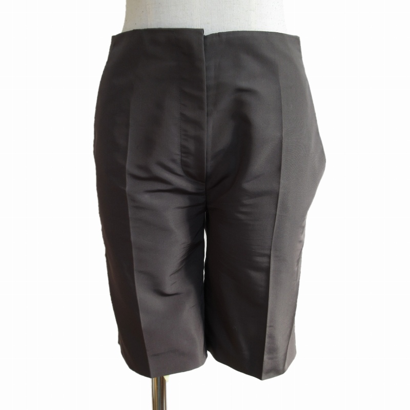 プラダ PRADA 美品 シルクブレンド バミューダパンツ ショートパンツ