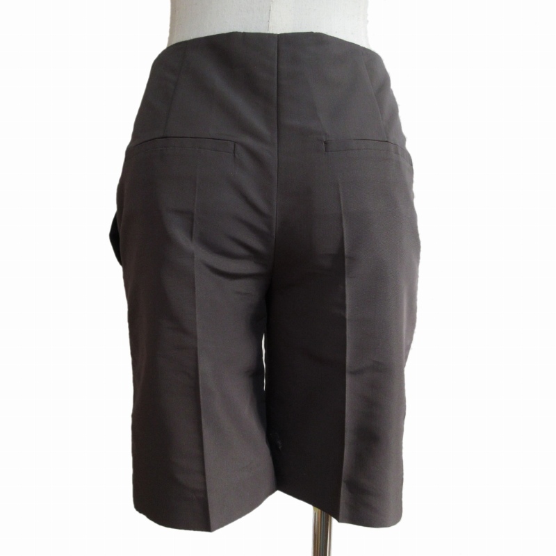 プラダ PRADA 美品 シルクブレンド バミューダパンツ ショートパンツ