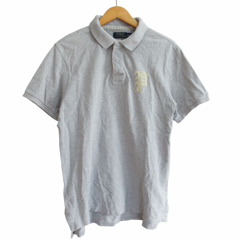 【新品】POLOラルフローレンポロシャツ半袖グレーUS:Mカットソー ポロ ラルフローレン POLO RALPH LAUREN ポロシャツ カットソー
