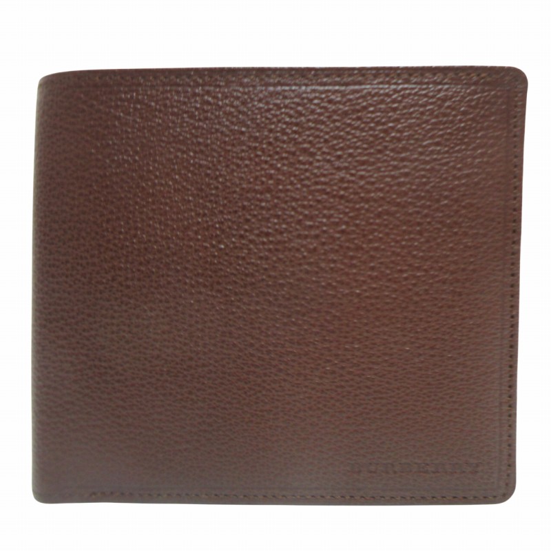 未使用品 バーバリー BURBERRY シボレザー 二つ折り財布 ウォレット