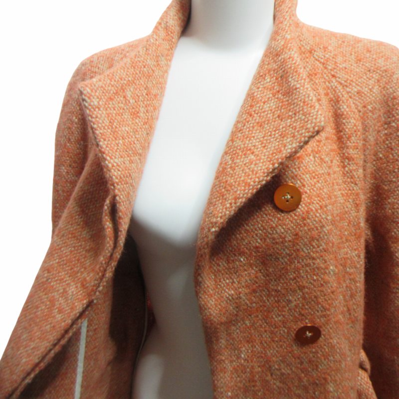 バレンシアガ BALENCIAGA 美品 04AW モヘア混 ウール ツイード  