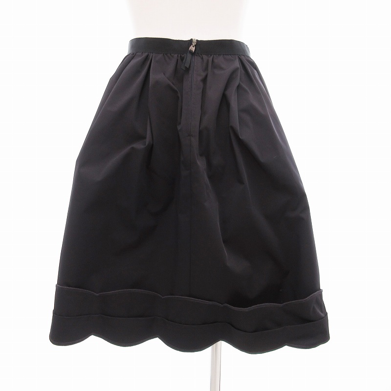 未使用★FOXEY/フォクシーギャザー切り替えスカート 38 フォクシーニューヨーク FOXEY NEW YORK ジェノワーズ ギャザー