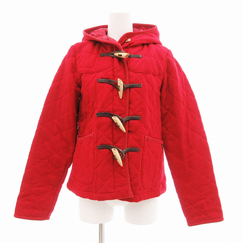 ラベンハム LAVENHAM キルティング ダッフルコート トグル ウール 38 M