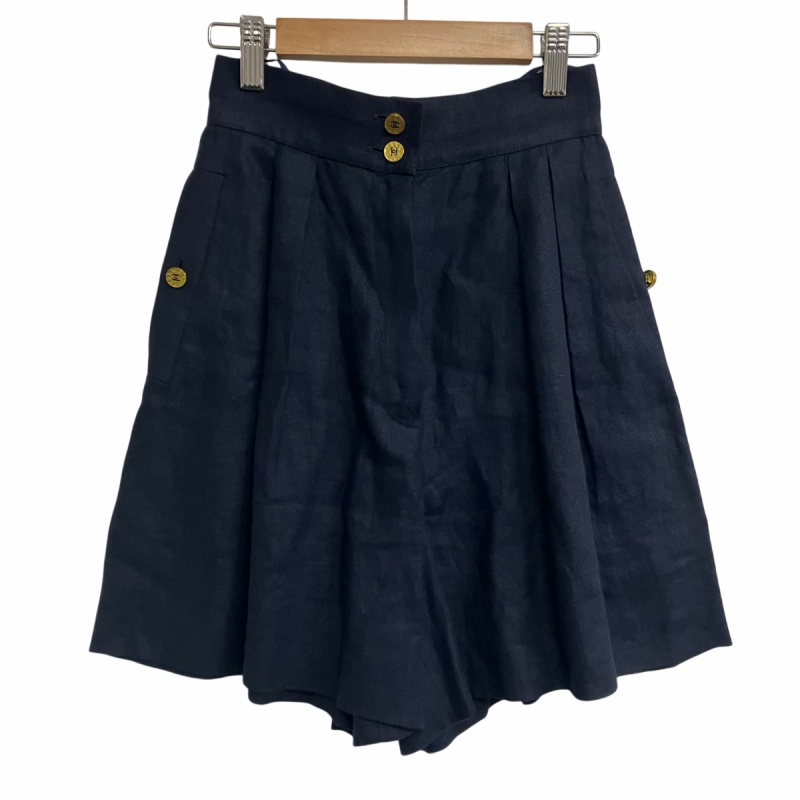 CHANEL キュロット パンツ シャネル CHANEL ヴィンテージ ココマークボタン キュロット ショート
