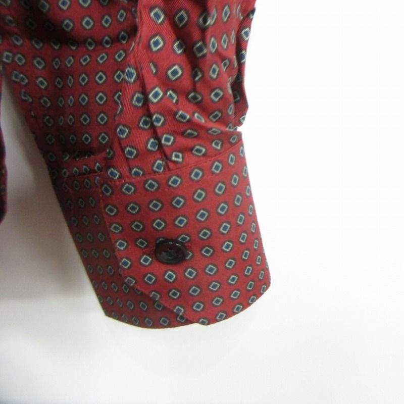 美品【値下げOK】 YVES SAINT LAURENT シャツ 36 赤　絹 美品【値下げOK】 YVES SAINT LAURENT シャツ 36 赤 絹 - メルカリ