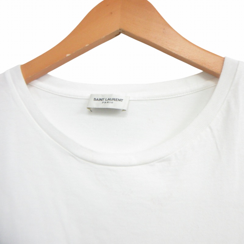 SAINT LAURENT クラシックフィット リバースロゴ Tシャツ Saint Laurent Paris(サンローランパリ) リバースTシャツ